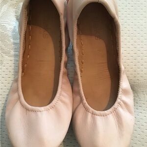 Tieks Light Pink Leather Flats